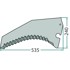 KRONE Titan 6/42 nož za samoutovarnu prikolicu 535 x 240 mm 332970,0F