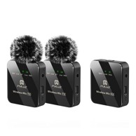 PULUZ Bežični lavalier mikrofon 2 TX + 1 RX