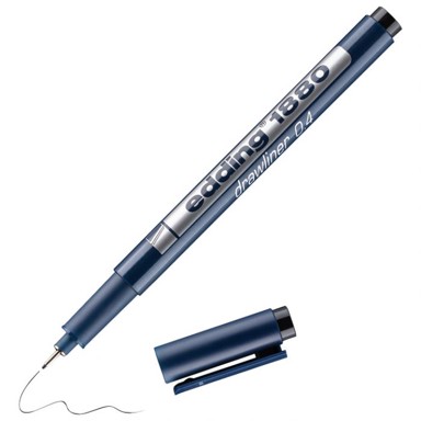 EDDING Flomaster 1880, tehničko crtanje Drawliner, 0,4 mm, crni