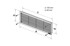 HACO Ventilacijska rešetka VMD, 150 × 60 mm, 2 kom, bijela