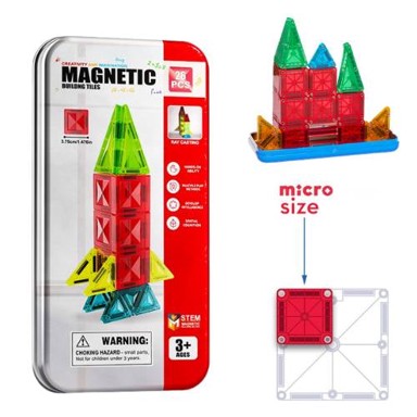 Mini magnetske pločice MicroTiles, set za gradnju, 26 kom.