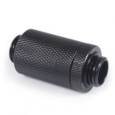 ALPHACOOL Adapter D-Plug ES, 31.5-46.5mm, G1/4 vanjski navoj na G1/4 vanjski navoj, crni