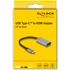 DELOCK USB adapter, USB-C male na HDMI female, 8K, 30Hz, 15 cm, HDR i HDCP, crno/siva