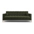 COSMOPOLITAN DESIGN Zelena sofa 217 cm Bali, 217x96x75 cm