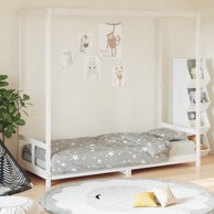 Okvir za dječji krevet bijeli 80 x 200 cm od masivne borovine