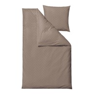 SÖDAHL Posteljina Tiles 140x220 cm od damasta za krevet za jednu osobu/za produženi krevet Smeđe-siva