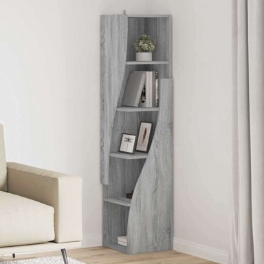 Kutni ormarić 32×32×140 cm konstruirano drvo, bijeli