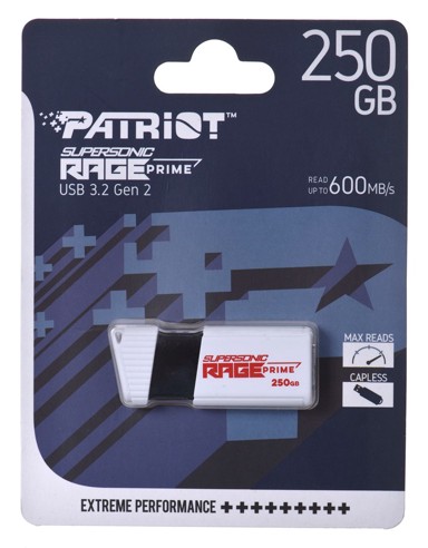 PATRIOT Memorijski stick Rage Prime, 600 MB/S, 256 GB, USB 3.2, 8K IOPS
