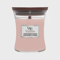 WOODWICK Svijeća Classic Pressed Blooms & Patchuli - M