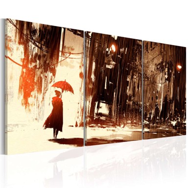 Slika City in the Rain 60x30