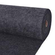 Tepih, 1,2 x 20 m, poliester, antracit