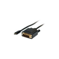 ROLINE VALUE USB-C - DVI kabel, M/M, 2.0m, crni