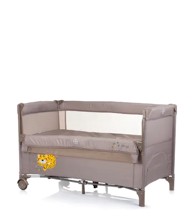 CHIPOLINO Putni krevetić s pomičnom stranicom, Relax, smeđi