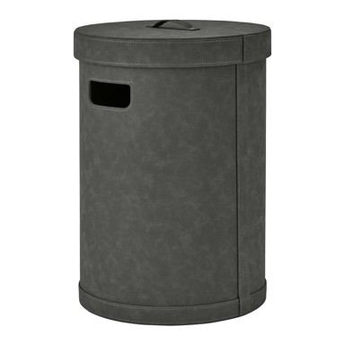BLOMUS Tamno siva košara za rublje od imitacije kože Sahla M 