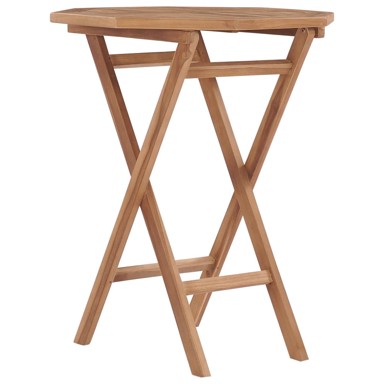 Sklopivi vrtni stol, 60 cm, masivna tikovina