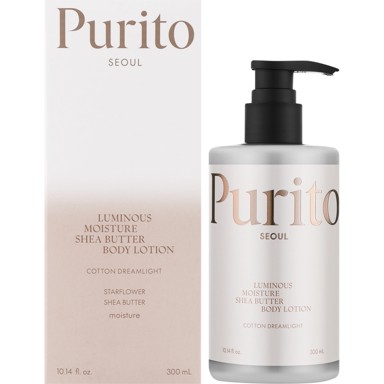 PURITO SEOUL Losion za tijelo Luminous Moisture Shea Butter Body Lotion Cotton Dreamlight 300ml