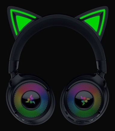 RAZER Gaming slušalice Kraken Kitty V3 Pro žične i bežične USB Type-A/Bluetooth, crne