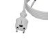 Kabel za napajanje s ravnim utikačem 3 m 3 x 1,5 mm² 16 A IP44, bijeli