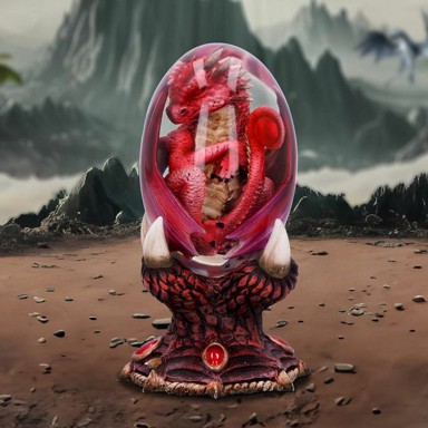 NEMESIS NOW Zmajevo jaje ELEMENTAL DRAGONLINGS, FIRE 801269155414