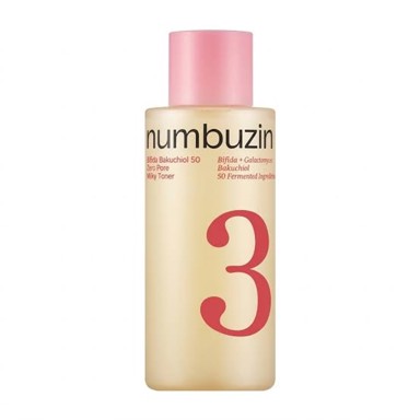 NUMBUZIN Mliječni tonik za sužavanje pora No.3 Bifida Bakuchiol 50 Zero Pore Milky Toner 200 ml