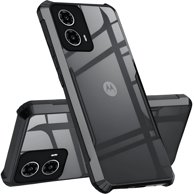 Stražnja maskica za Motorola Moto G24 / Motorola Moto G24 Power / Motorola Moto G04, hibridna s otpornošću na pad, crna