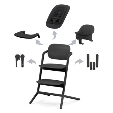 CYBEX Hranilica Lemo 4 u 1 set, stunning crna