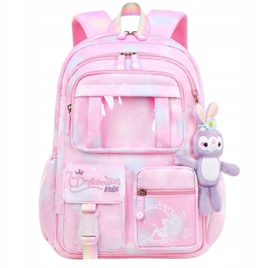 LIVEFY Dječji školski ruksak Moon, ružičasti