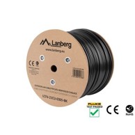 LANBERG Mrežni kabel, F/UTP, FTP, Cat6, 305 m, za vanjsku upotrebu, crni