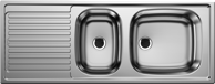 BLANCO Sudoper TOP EZS 11x4 18/10, inox