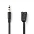 NEDIS Stereo audio kabel 3 5 mm muški 2 x 3 ženski niklani 0 20 m okrugli kutija