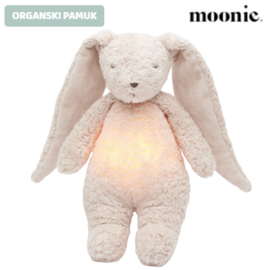 MOONIE Dječji zečić od organskog pamuka, rose