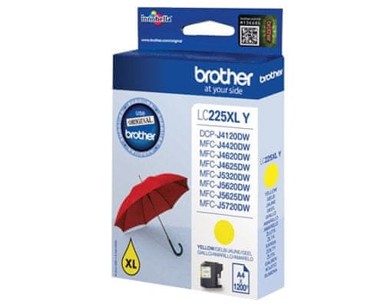 BROTHER Tinta za printer LC-225 XL, žuta, 1200 stranica