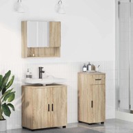 Set namještaja za kupaonicu, 3 kom, 61 x 35 x 64 cm, sonoma hrast