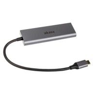AKASA USB hub Typ C to 4x USB Typ A AK-CBCA25-18BK