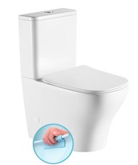 SAPHO WC kombinacija BELLO, rimless, donji/stražnji odvod, bijela keramika