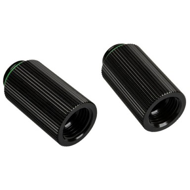 BITSPOWER Ravni adapter Touchaqua, G1/4 inča muški na G1/4 inča ženski, 2 kom, 30 mm, crni