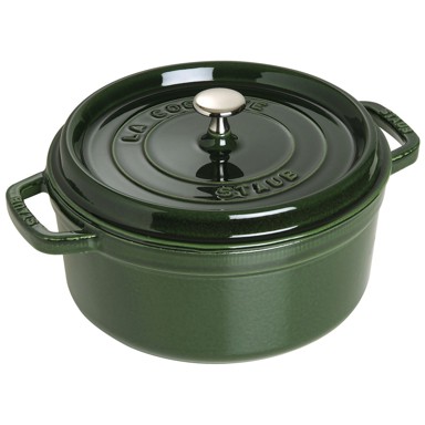 STAUB Okrugli lonac od lijevanog željeza La Cocotte 3,8 L, zeleni