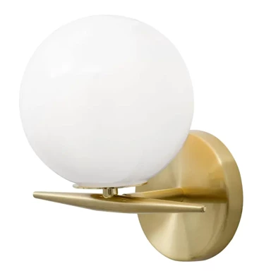Zidna lampa Vitton, E14, IP20, mesing i bijela