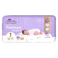 VIOLETA Pelene, Double Care Cotton Air Dry newborn, 44 kom, gratis maramice 20 kom