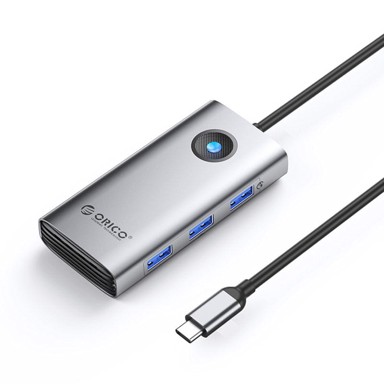 ORICO Docking stanica PW11, 6 u 1, USB-C, HDMI 4K, 2.5G Ethernet, PD 100 W, siva