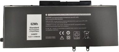 COREPARTS Baterija za Dell laptop 62,32Wh Li-ion 15,2V 4100mAh crna