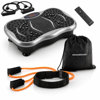 INNOVAGOODS paket vibracijske platforme Vivflow i pojasa s trakama otpora Bootrainer
