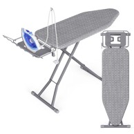 SONGMICS Daska za peglanje 122 × 38 cm podesive visine sklopiva golub, siva