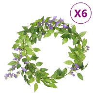 Vijenci od umjetnog cvijeća, 6 komada, 200 cm