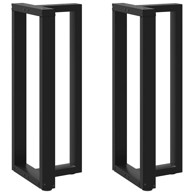 Noge za barski stol T-oblika 2 kom crne 50x35x(100-101)cm čelik