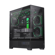 GAMEMAX Kućište računala VISTA 2 AB, E-ATX/ATX/Mini-ATX/Mini-ITX, Midi Tower, 1x 120 mm, crna