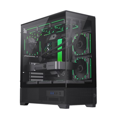GAMEMAX Kućište računala VISTA 2 AB, E-ATX/ATX/Mini-ATX/Mini-ITX, Midi Tower, 1x 120 mm, crna