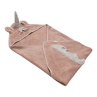 KINDSGUT Ružičasti pamučan dječji ručnik s kapuljačom, 75x75 cm Unicorn