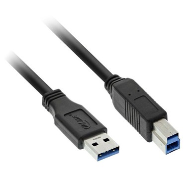 INLINE USB 3.0 kabel A na B, crni, 2 m 35320