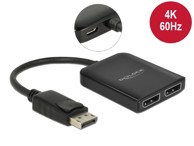 DELOCK DisplayPort 1.4 MST razdjelnik 1 x DP na 2 x DP